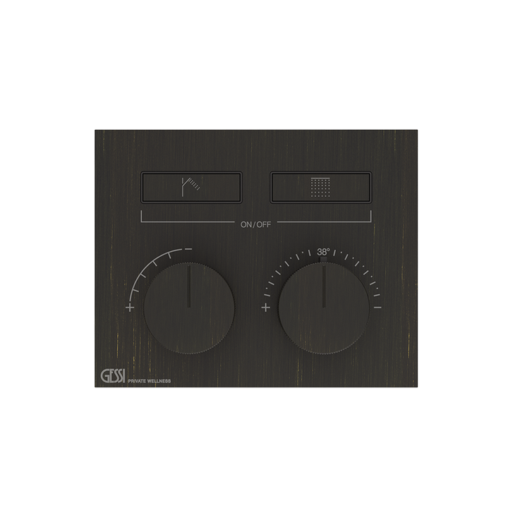 HI-FI Thermostatic Trim Showers GESSI Aged Bronze
