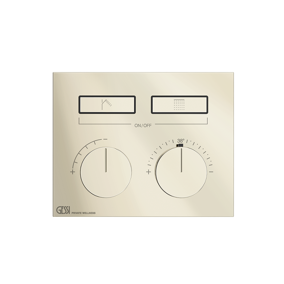 HI-FI Thermostatic Trim Showers GESSI Nickel PVD