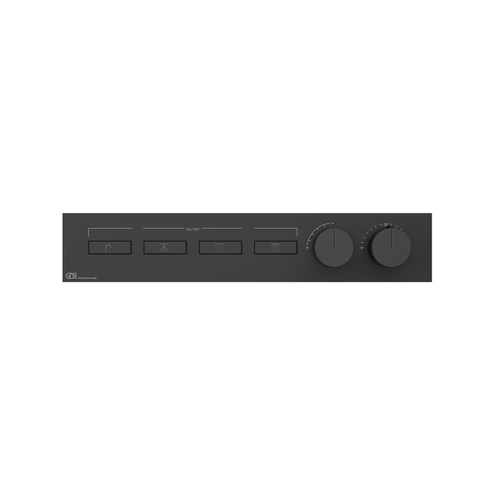 HI-FI Thermostatic Mixer For Four Simultaneous Functions- 63016 Showers GESSI Matte Black