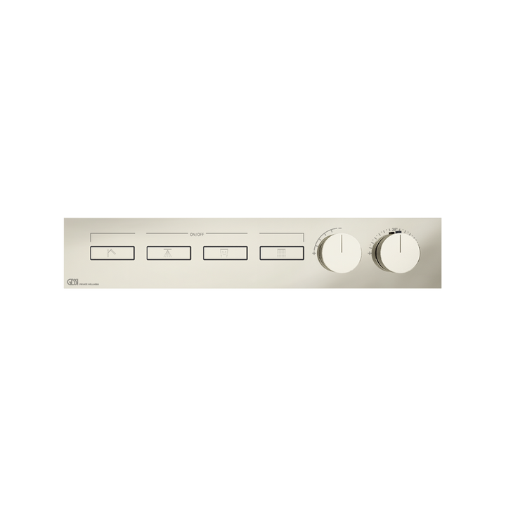 HI-FI Thermostatic Mixer For Four Simultaneous Functions- 63016 Showers GESSI Nickel PVD
