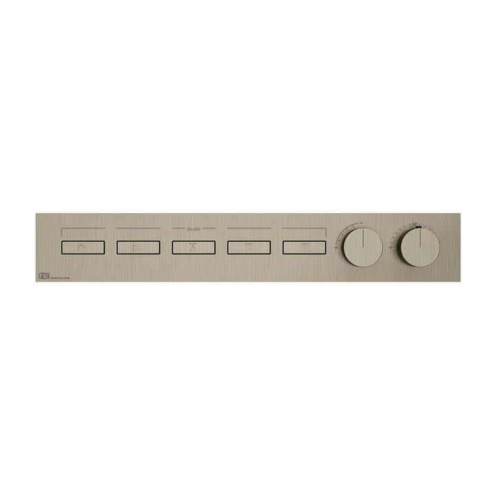 HI-FI Linear Thermostatic Mixer - 63018 Showers GESSI Finox Brushed Nickel