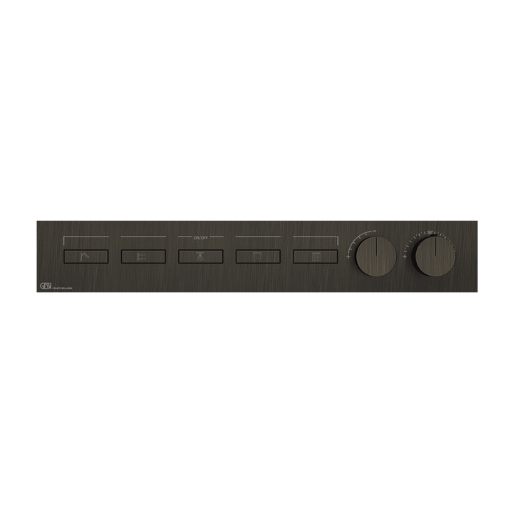 HI-FI Linear Thermostatic Mixer - 63018 Showers GESSI Aged Bronze