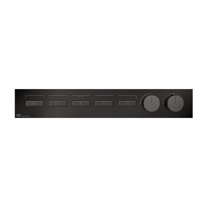 HI-FI Linear Thermostatic Mixer - 63018 Showers GESSI Black Metal PVD