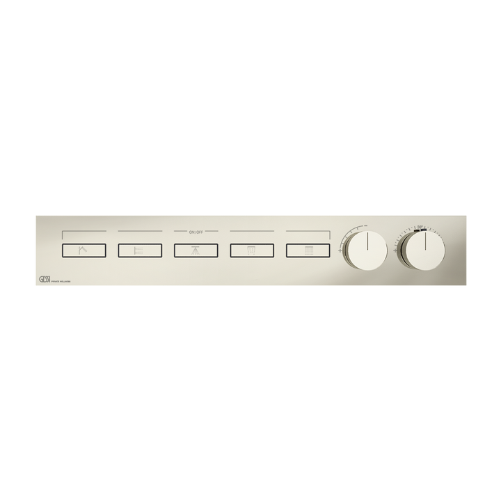HI-FI Linear Thermostatic Mixer - 63018 Showers GESSI Nickel PVD