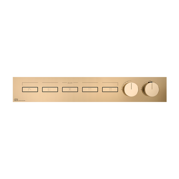 HI-FI Linear Thermostatic Mixer - 63018 Showers GESSI Warm Bronze PVD