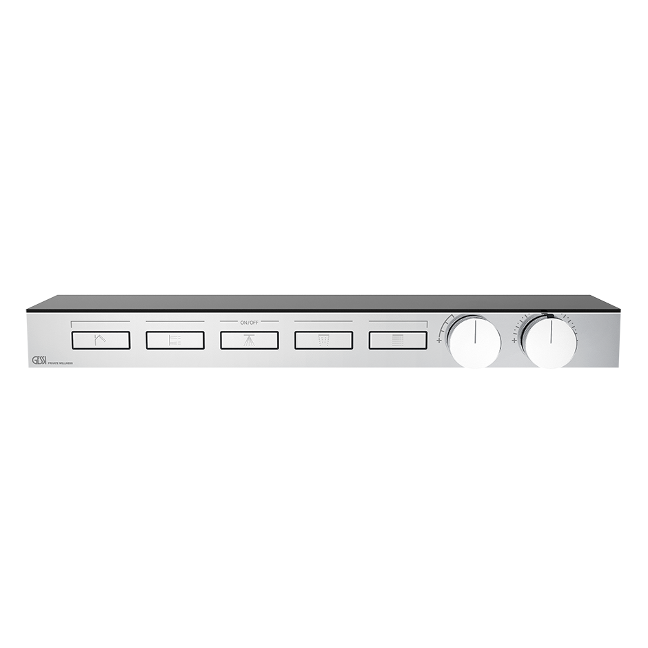 Hi-Fi Thermostatic Shelf Mixer - 63028 Showers GESSI Chrome