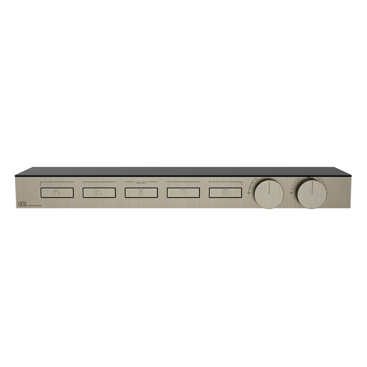 Hi-Fi Thermostatic Shelf Mixer - 63028 Showers GESSI Finox Brushed Nickel
