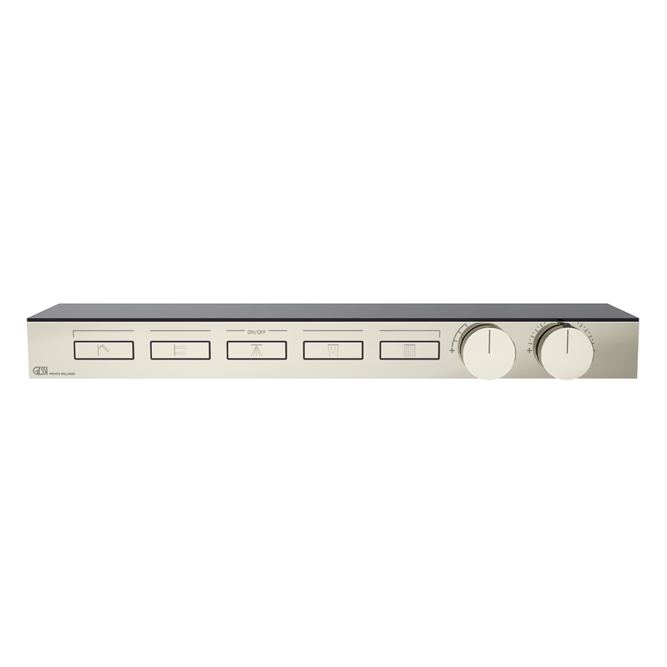 Hi-Fi Thermostatic Shelf Mixer - 63028 Showers GESSI Nickel PVD