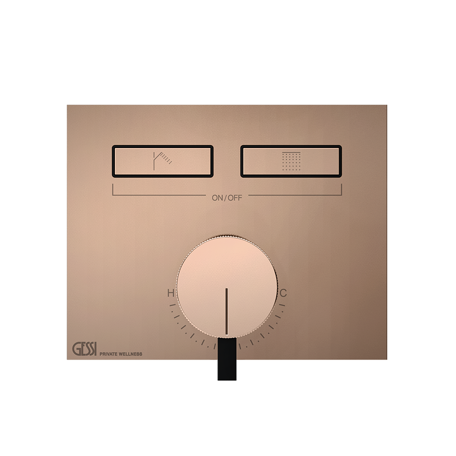 Hi-Fi Thermostatic Mixer - 63079 Showers GESSI Copper PVD