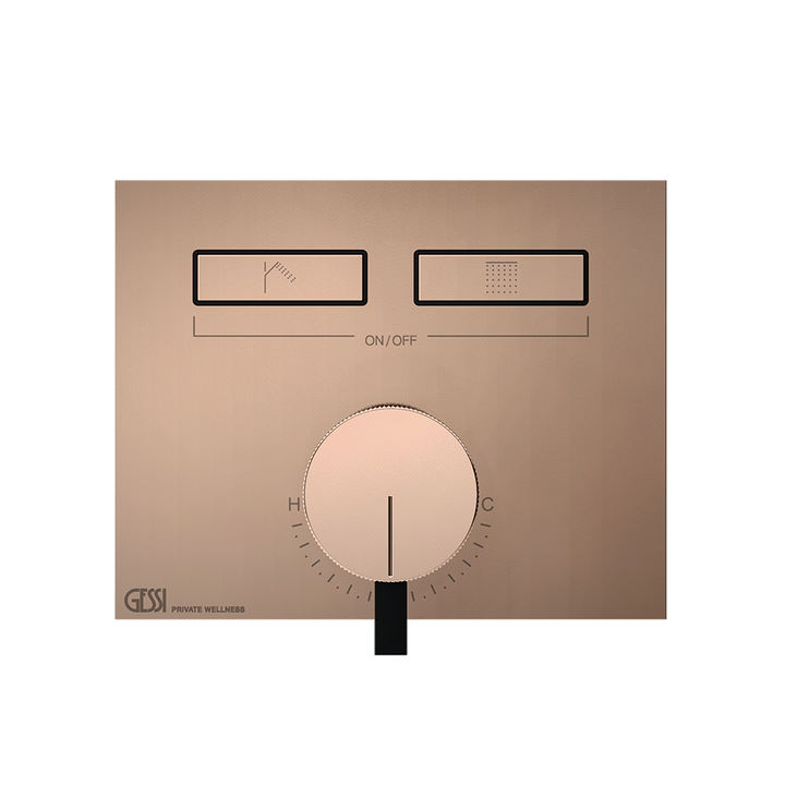 Hi-Fi Thermostatic Mixer - 63079 Showers GESSI Copper PVD