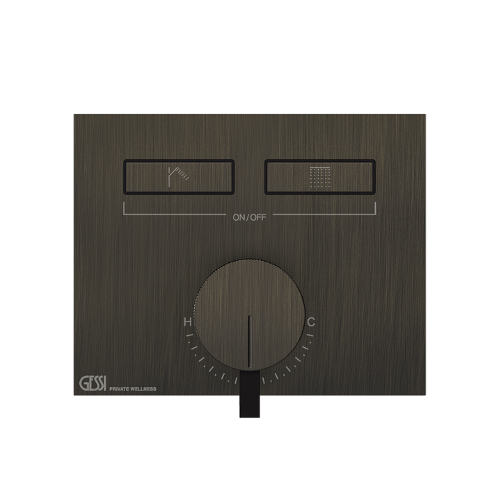 Hi-Fi Thermostatic Mixer - 63079 Showers GESSI Aged Bronze