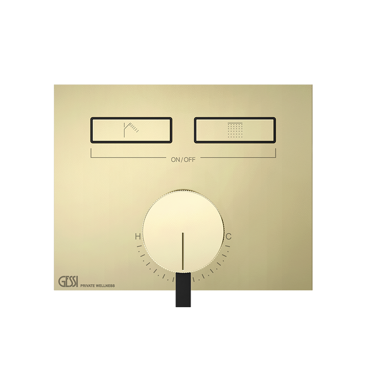 Hi-Fi Thermostatic Mixer - 63079 Showers GESSI Brass PVD