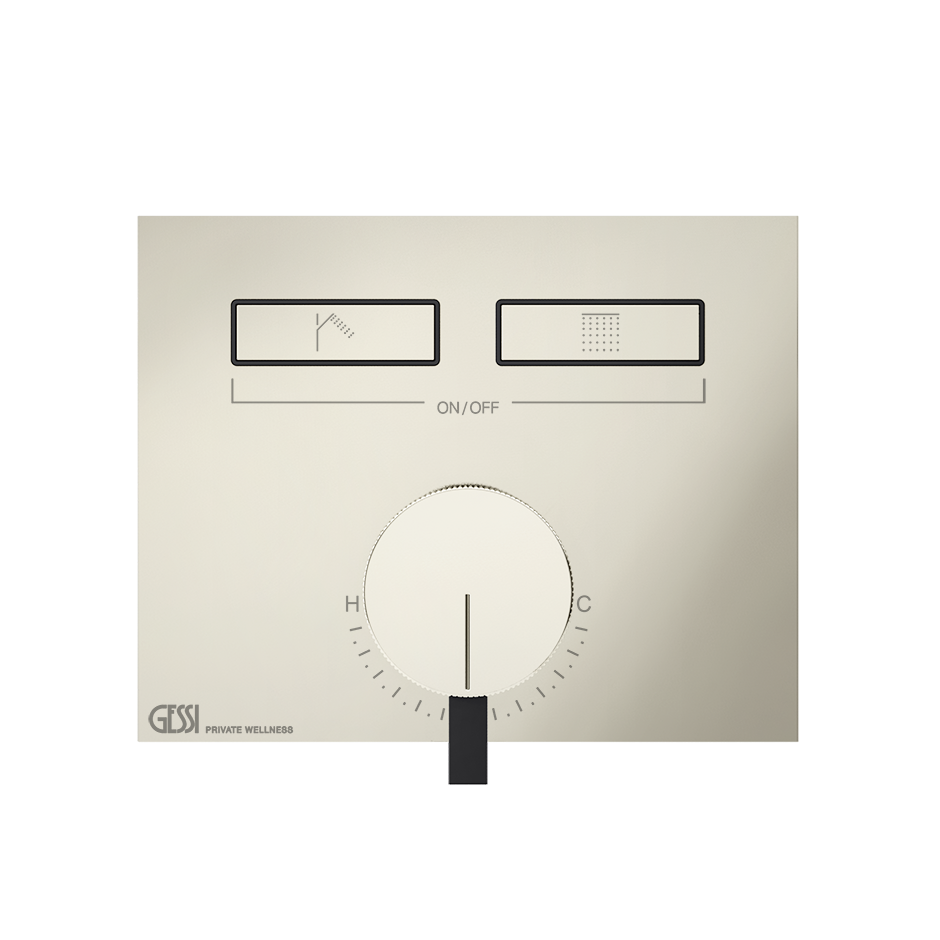 Hi-Fi Thermostatic Mixer - 63079 Showers GESSI Nickel PVD