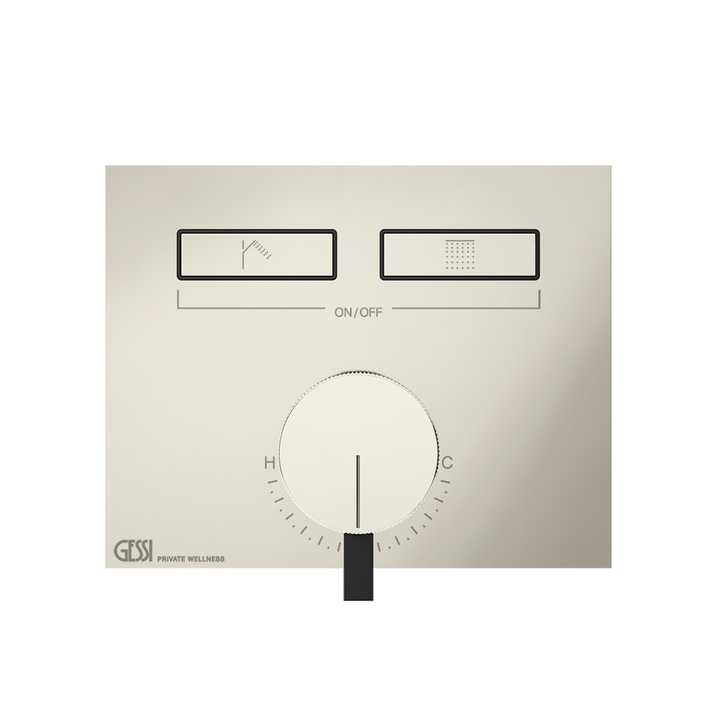 Hi-Fi Thermostatic Mixer - 63079 Showers GESSI Nickel PVD