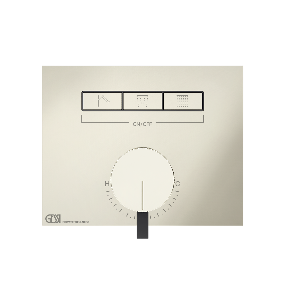 Hi-Fi Thermostatic Mixer - 63081 Showers GESSI Nickel PVD