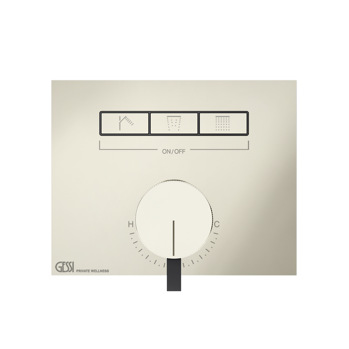 Hi-Fi Thermostatic Mixer - 63081 Showers GESSI Nickel PVD