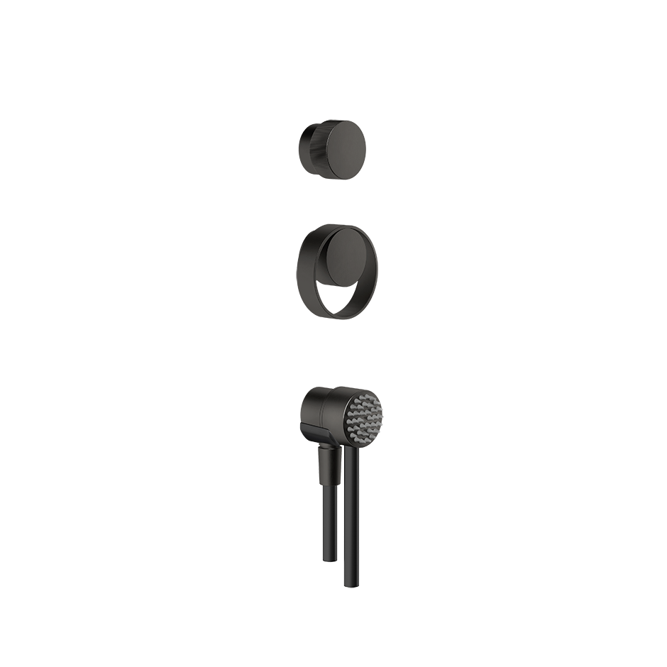 Outdoor Lever Handshower Kit - 63214 Bathroom Accessories GESSI Black Metal Brushed PVD