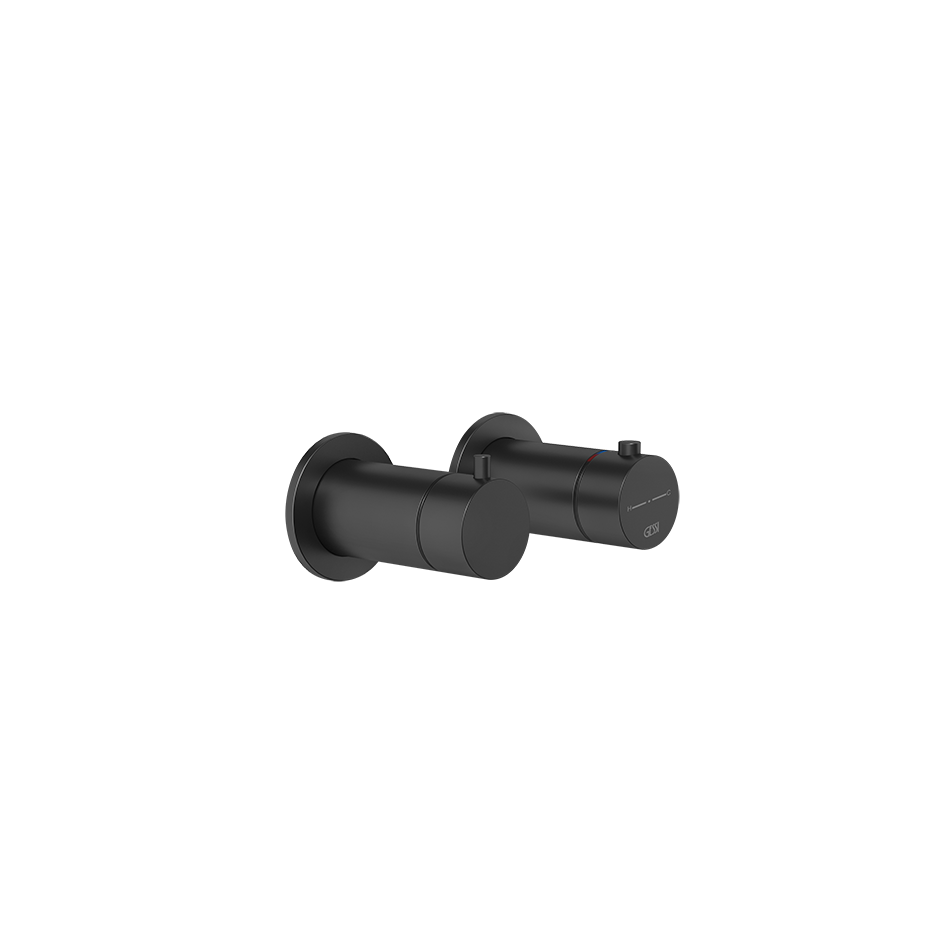 Anello Thermostatic Shower Mixer - 63333 Bathroom Accessories GESSI Matte Black