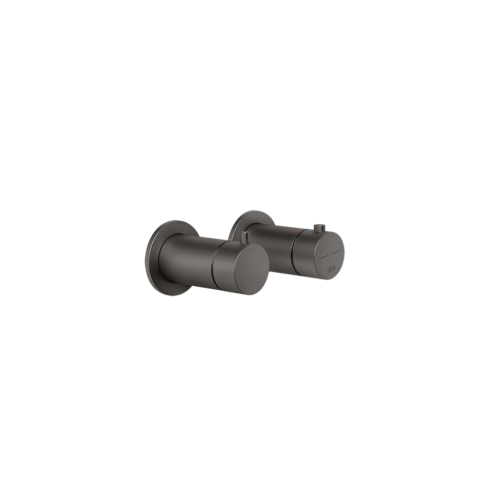 Anello Thermostatic Shower Mixer - 63333 Bathroom Accessories GESSI Black Metal Brushed PVD