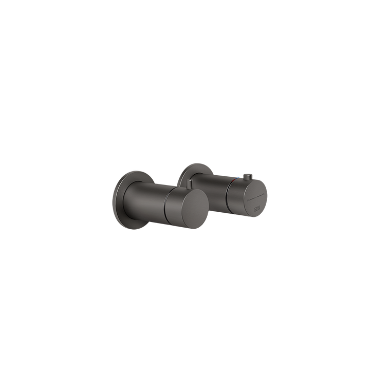 Anello Thermostatic Shower Mixer - 63333 Bathroom Accessories GESSI Black Metal Brushed PVD