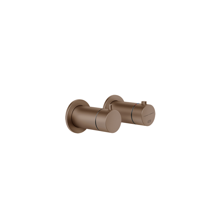 Anello Thermostatic Shower Mixer - 63333 Bathroom Accessories GESSI Copper Brushed PVD