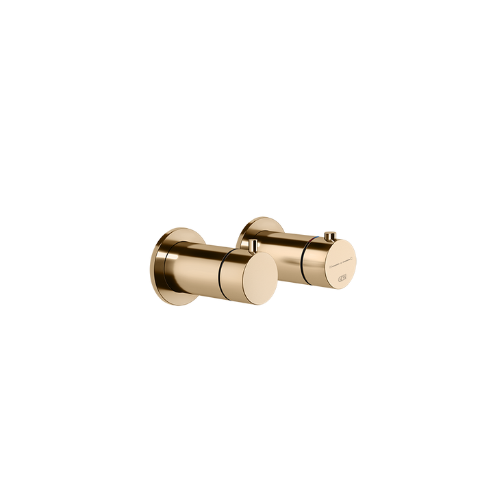 Anello Thermostatic Shower Mixer - 63333 Bathroom Accessories GESSI Warm Bronze PVD
