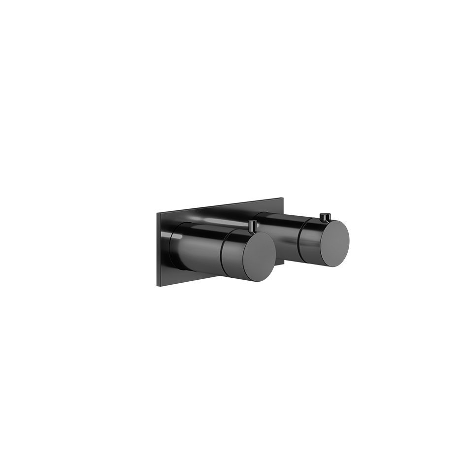 Anello Thermostatic Shower Mixer - 63334 Bathroom Accessories GESSI Black Metal PVD