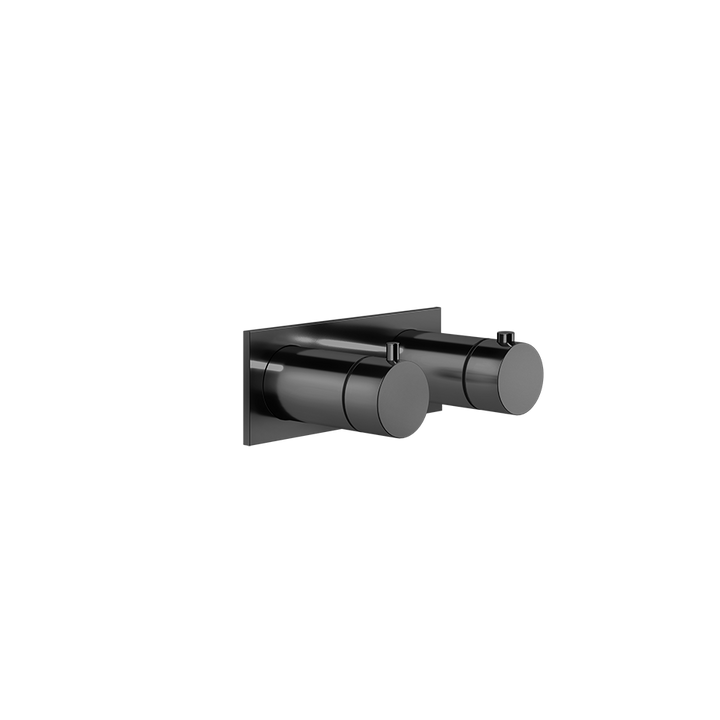 Anello Thermostatic Shower Mixer - 63334 Bathroom Accessories GESSI Black Metal PVD