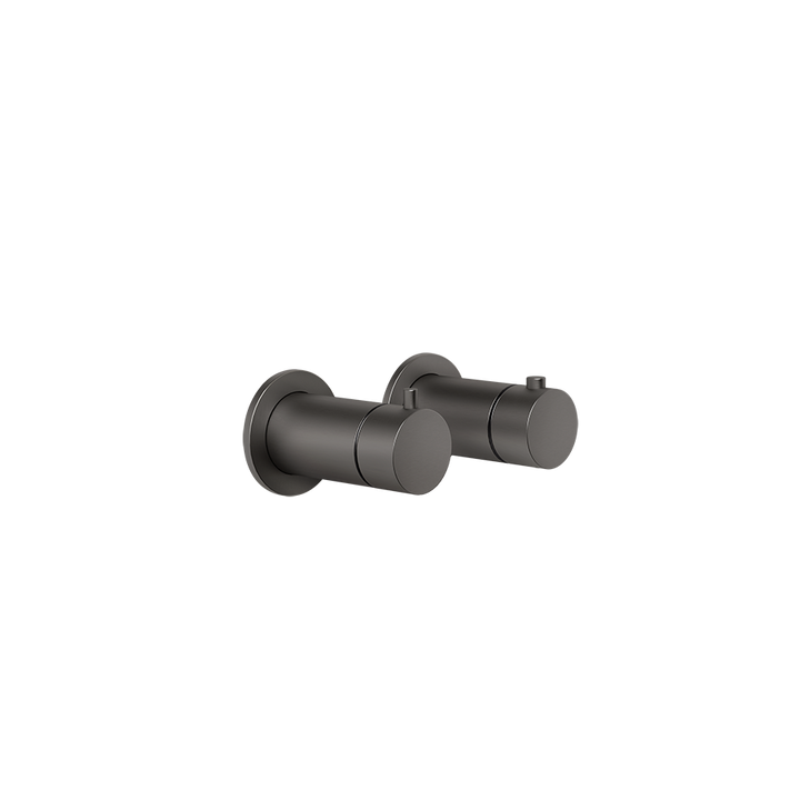 Anello Thermostatic Shower Mixer - 63335 Bathroom Accessories GESSI Black Metal Brushed PVD
