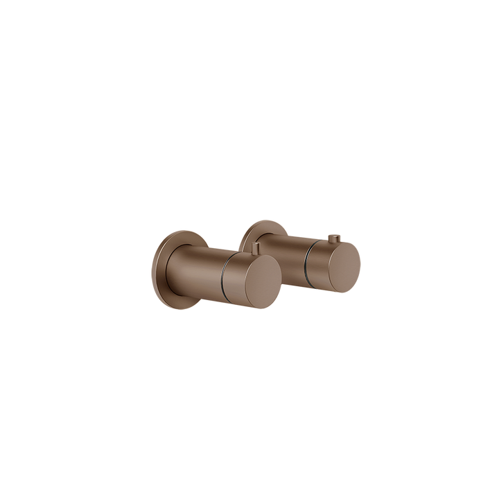 Anello Thermostatic Shower Mixer - 63335 Bathroom Accessories GESSI Copper Brushed PVD