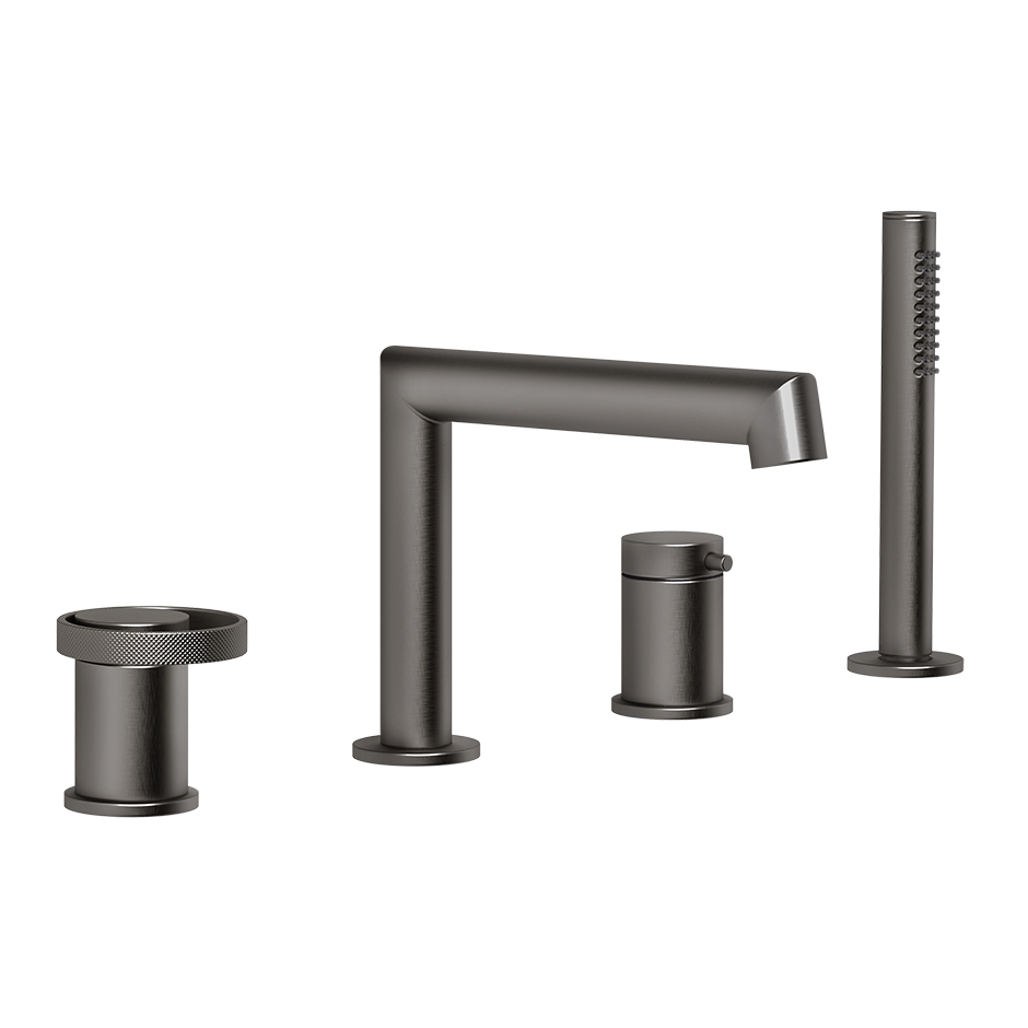 Anello Bath Mixer - 63337 Bathroom Accessories GESSI Black Metal Brushed PVD