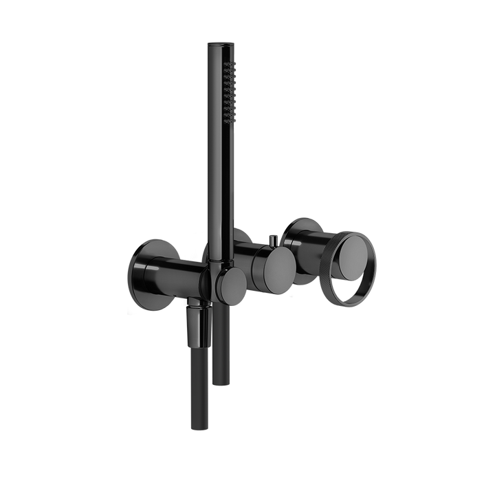 Anello Shower Mixer - 63345 Bathroom Accessories GESSI Black Metal PVD