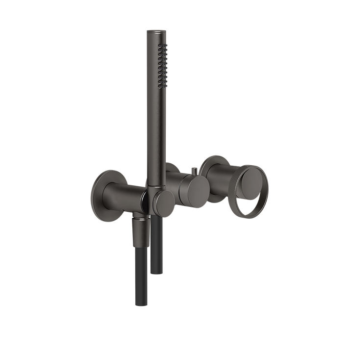 Anello Shower Mixer - 63345 Bathroom Accessories GESSI Black Metal Brushed PVD
