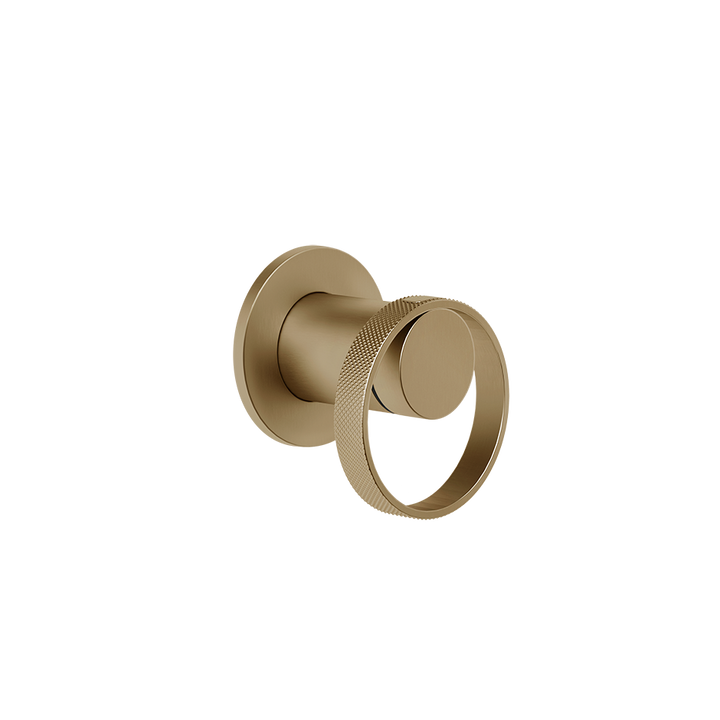 Anello Wall Mounted Basin Mixer- 63409 Bathroom Accessories GESSI Warm Bronze Brushed PVD