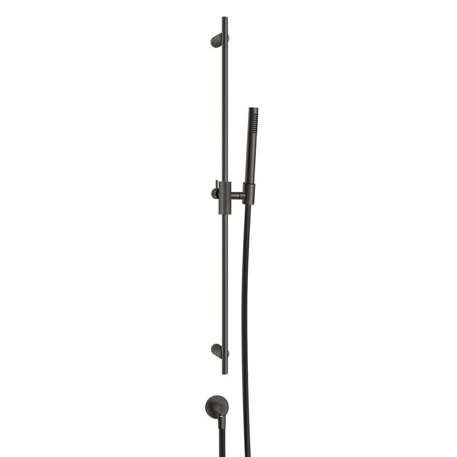 Anello Sliding Rail with Handshower - 63482 Bathroom Accessories GESSI Black Metal Brushed PVD