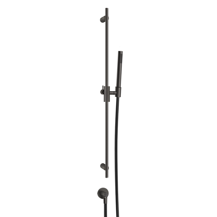 Anello Sliding Rail with Handshower - 63482 Bathroom Accessories GESSI Black Metal Brushed PVD