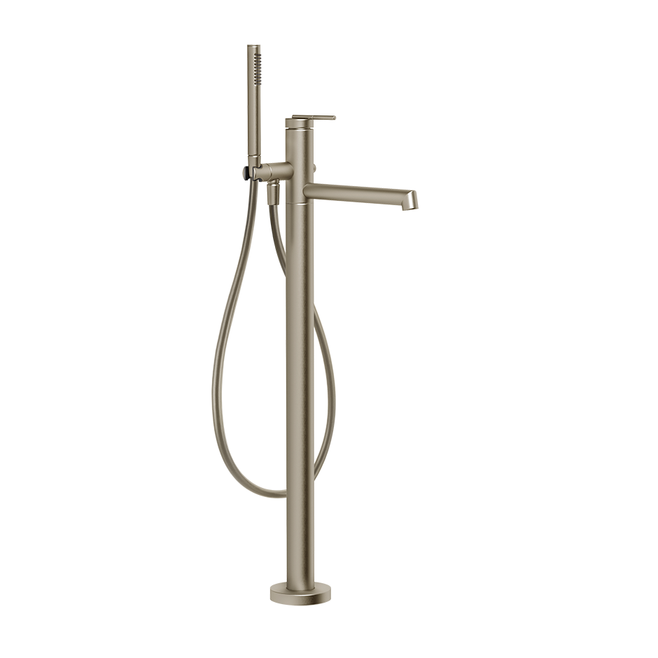 Ingranaggio Freestanding Bath Mixer - 63528 Bathroom Accessories GESSI Finox Brushed Nickel