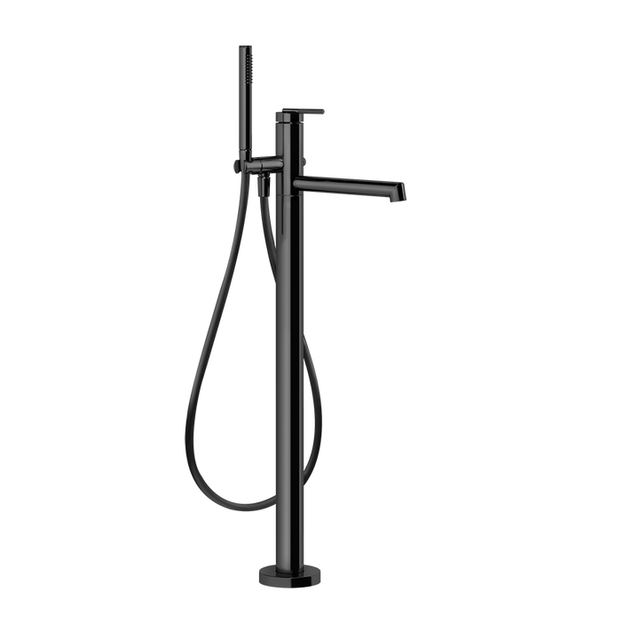 Ingranaggio Freestanding Bath Mixer - 63528 Bathroom Accessories GESSI Black Metal PVD
