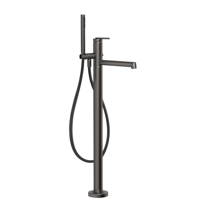 Ingranaggio Freestanding Bath Mixer - 63528 Bathroom Accessories GESSI Black Metal Brushed PVD