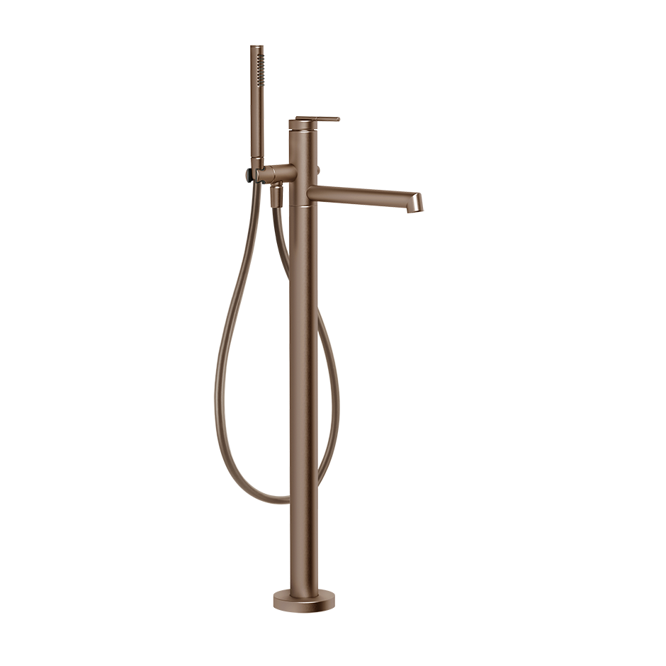 Ingranaggio Freestanding Bath Mixer - 63528 Bathroom Accessories GESSI Copper Brushed PVD