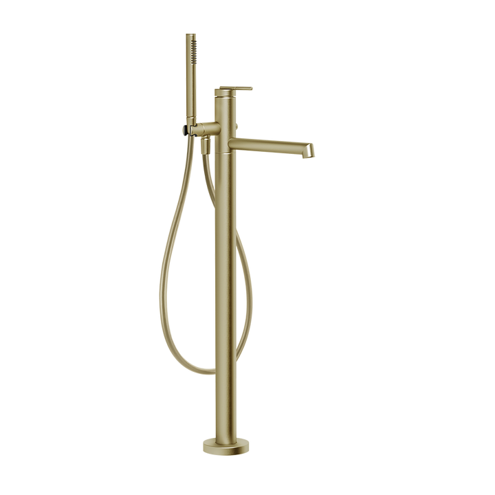 Ingranaggio Freestanding Bath Mixer - 63528 Bathroom Accessories GESSI Brass Brushed PVD
