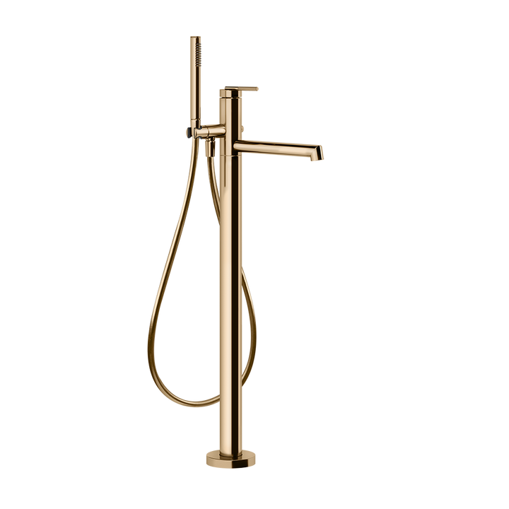 Ingranaggio Freestanding Bath Mixer - 63528 Bathroom Accessories GESSI Warm Bronze PVD