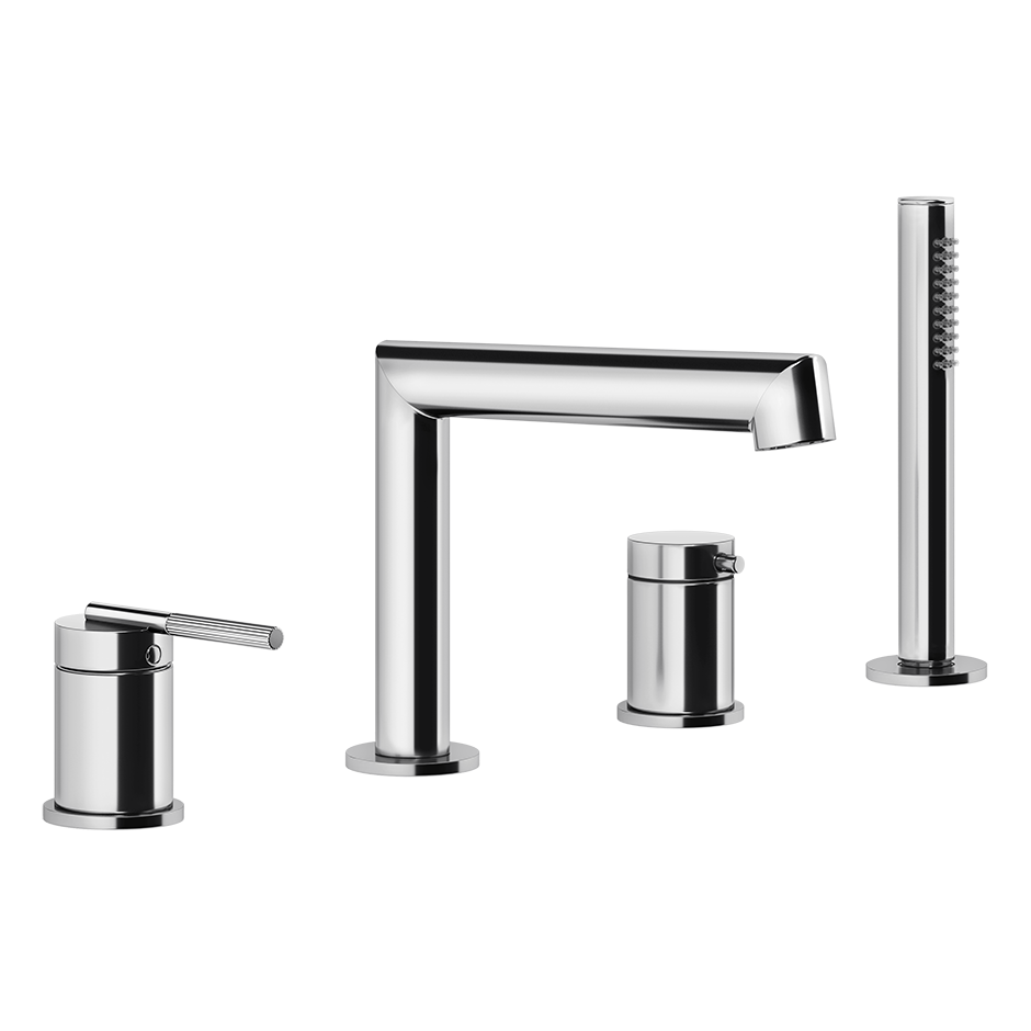 Ingranaggio Four Holes Bath Mixer - 63537 Bathroom Accessories GESSI Chrome