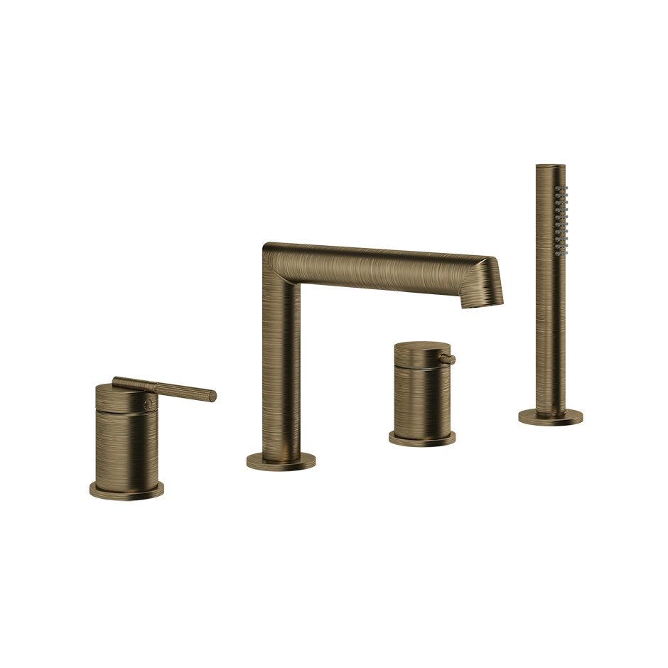 Ingranaggio Four Holes Bath Mixer - 63537 Bathroom Accessories GESSI Antique Brass
