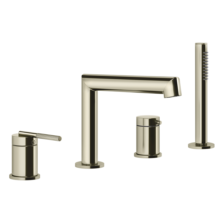 Ingranaggio Four Holes Bath Mixer - 63537 Bathroom Accessories GESSI Nickel PVD