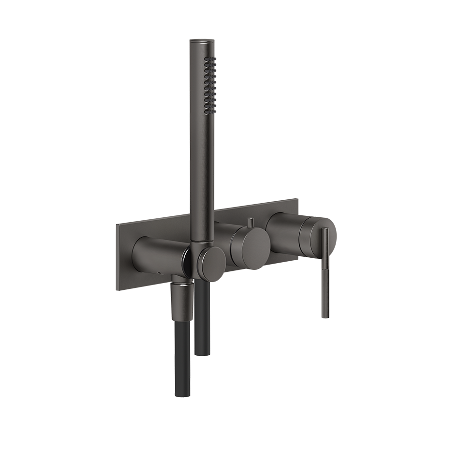 Ingranaggio Shower Mixer - 63543 Bathroom Accessories GESSI Black Metal Brushed PVD