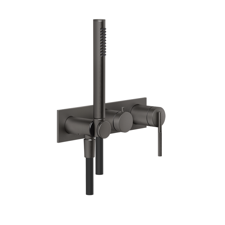 Ingranaggio Shower Mixer - 63543 Bathroom Accessories GESSI Black Metal Brushed PVD