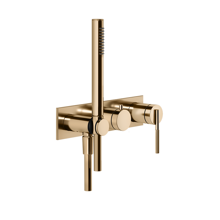 Ingranaggio Shower Mixer - 63543 Bathroom Accessories GESSI Warm Bronze PVD