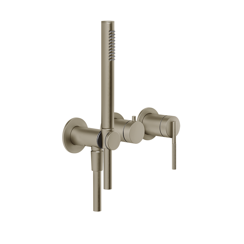 Ingranaggio External Parts Wall-Mounted for Shower Mixer - 63545 Bathroom Accessories GESSI Finox Brushed Nickel