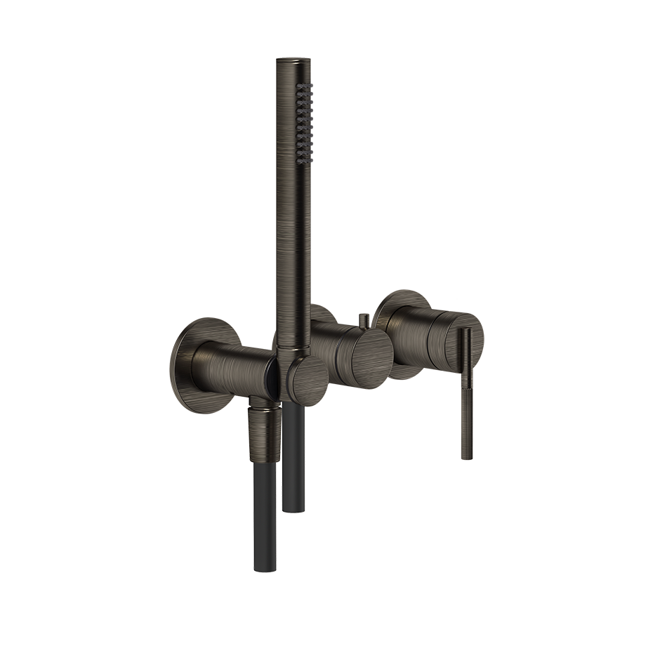 Ingranaggio External Parts Wall-Mounted for Shower Mixer - 63545 Bathroom Accessories GESSI Aged Bronze